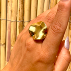 Duna Dorada – Anillo Dorado de Acero Inoxidable