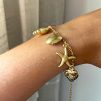 Gold Tide - Pulsera de acero inoxidable