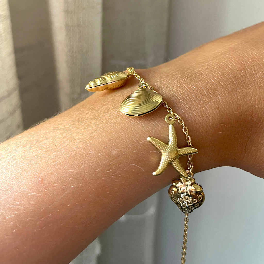 Gold Tide - Pulsera de acero inoxidable