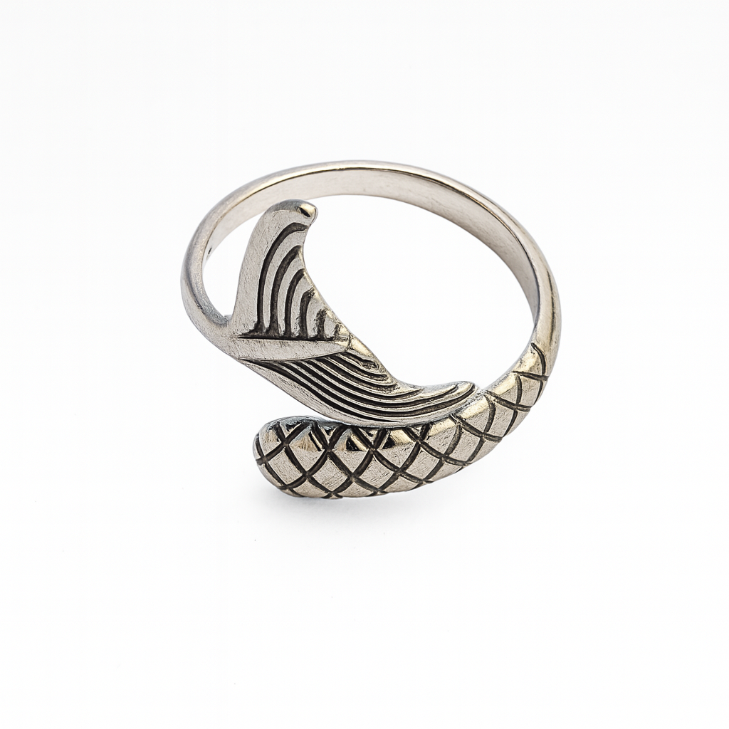 Mermaid of the Sea – Anillo Cola de Sirena en Acero Inoxidable